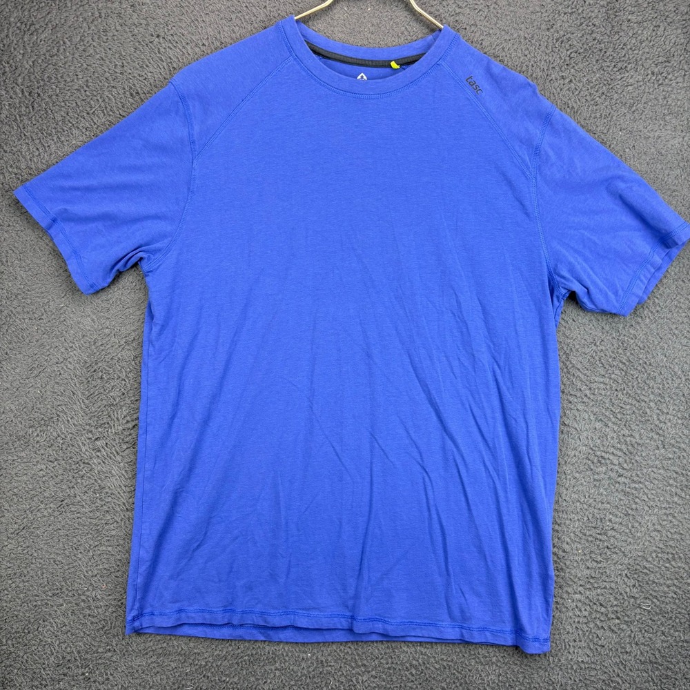 tasc Performance Carrollton Bamboo T-Shirt Mens Large Royal Blue Crew Neck Tee